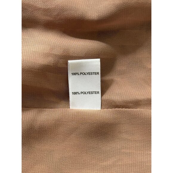 Ramy Brook Off-Shoulder Top Blouse Abstract Print Brown Cream Womens Size L - Picture 7 of 8